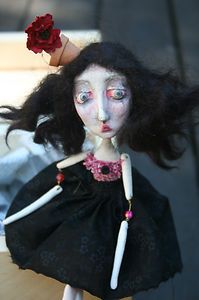  Doll inspired Art Doll   Halloween Decoration   Neil Gaiman Tim Burton