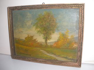  Landscape Scene Oil Painting Listed American F Norton Gesner