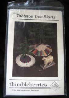 Thimbleberries Table Tree Skirt Pattern Quilt Craft Christmas