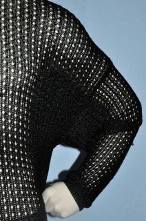Gianni Versace Black Open Knit Sweater Size 48