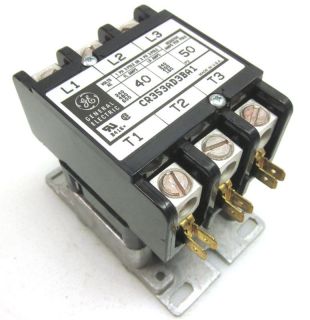 General Electric CR353AD3BA1 Contactor 40 Amp 3 Pole Contactors Relay