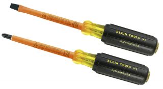 Klein Tools 33532 INS Insulated 2 Pc Screwdriver Set #2 Phillips & 1/4