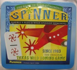 Spinner Dominoes Game Spinner Dominos in Tin Free SHIP
