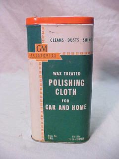 Vintage 1950s Chevrolet GM General Motors Accessories Polishing Cloth