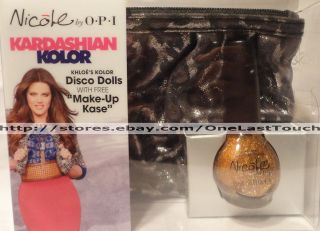  Color OPI Nicole Disco Dolls Nail Polish Gift Set Makeup Case