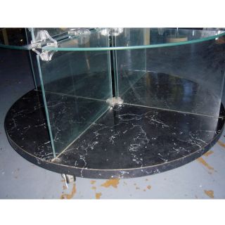  round glass display unit tall round glass display unit or etagere