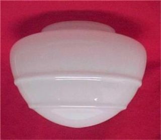 Dome Shade Ceiling Fan Light Fixture Globe White Glass