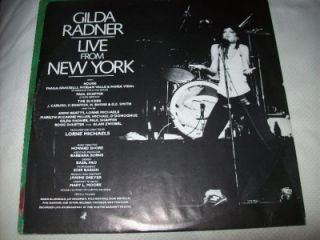 Gilda Radner Live From New York LP Record
