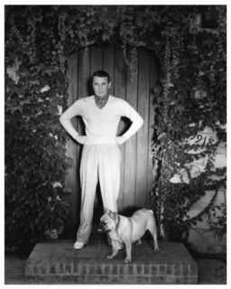 George Brent at Home with Dog Still See Info Below G717