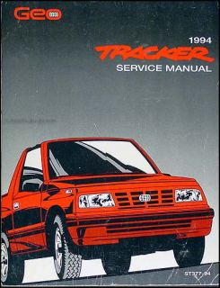 1994 Geo Tracker and LSI Factory Repair Shop Manual Original Chevrolet