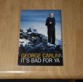 George Carlin Its Bad for Ya Brand New SEALED Emmy Screener DVD Mint