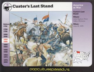 George Armstrong Custers Last Stand Grolier Story Card