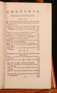 1741 45 3 Vols Annals of Europe by George Gordon