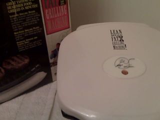 George Foreman GR10AWHT Indoor Grill in Original Box