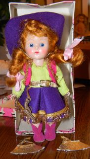 Ginny Vintage Purple Cowgirl Outfit with Doll Box