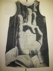 RARE London Edition Paper Dress Hand Allen Ginsburg Poem