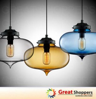 New Modern Contemporary Color Glass Ball Ceiling Light Pendant Lamp