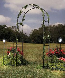 New Garden Arch with Solar Lights Perfect for A Backyard Wedding Prom
