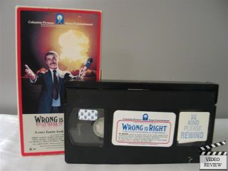 Wrong is Right VHS Sean Connery, Leslie Nielsen, George Grizzard