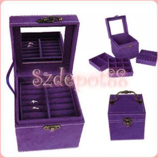 Pretty Girls Treasure Jewelry Box Storage Case w Mirror