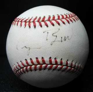 George Bush SR Signed Autographed National League Ball Baseball PSA