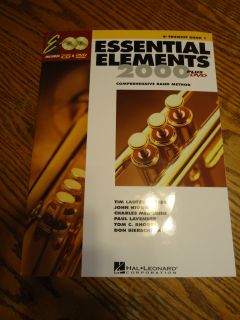 ESSENTIAL ELEMENTS 2000 PLUS CD & DVD TRUMPET BOOK 1 BAND METHOD ONE