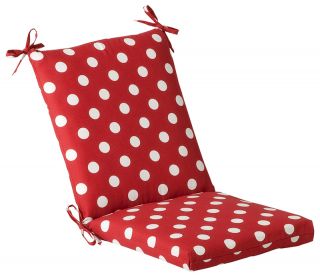 other items outdoor patio furniture chair cushion red polka dot