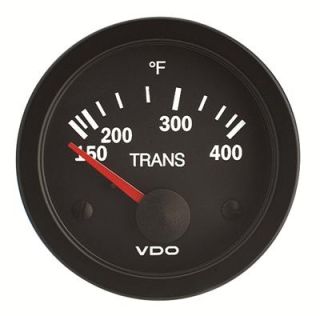 VDO Vision Electrical Transmission Temperature Gauge 2 1 16 Dia Black