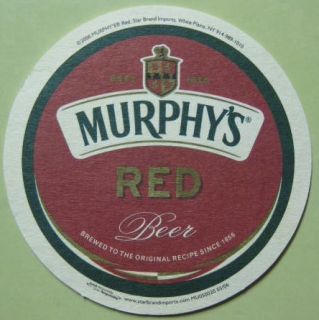 Murphys Red Beer Murphys Stout Coaster Mat Ireland