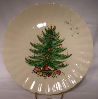 BLUE RIDGE Pottery CHRISTMAS TREE Dinner Plate
