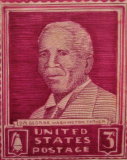 African American George Washington Carver Artwork Stamp