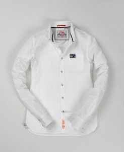 New Mens SUPERDRY Cotton Reel Sueded Shirt NS