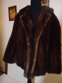  Sable Stripe Mink Fur Coat Jacket Glady Paris Soft Needs Repair
