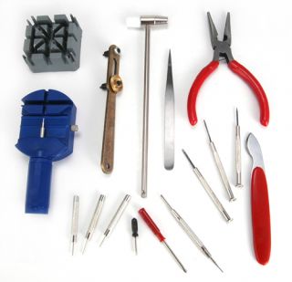 16 Pcs★watch Repair Strap Tool Kit Adjust Screwdrivers