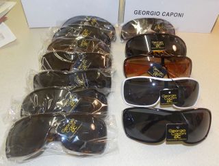  Pair 1 Dozen Resale Womens Large Sunglasses Georgio Caponi KFS3