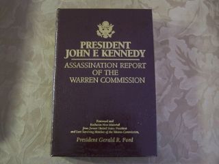 PRESIDENT GERALD FORD SIGNED J.F. KENNEDY ASSASSINATION REPORT WARREN