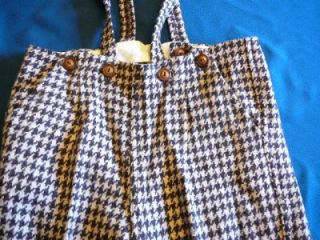 vtg1940 1950s? little boys wool rayon pants with suspenders 2 pair