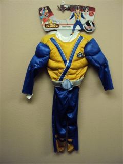  Boys Disguise Toddler Costume Power Rangers Gold Ranger N w T