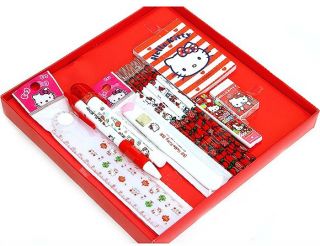 Hello Kitty stationery Set, Useful School Stationery Gift Box note pad