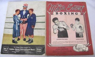 1948 Golden Gloves International Chicago Europe 1949 Main Event Boxing