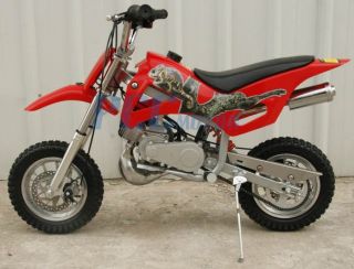 Brand New 49cc 50cc 2 Stroke Gas Motor Mini Dirt Pit Bike Red DB49A