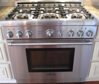 Thermador Gas Range Oven Stove Pro Harmony 36 PRG366EH