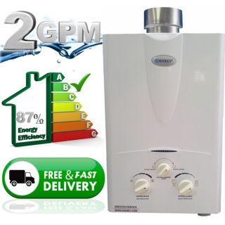 Tankless Hot Water Heater Propane Gas New Instant on Demand 2 0 GPM