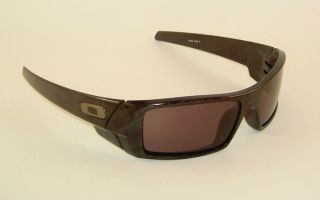 New Oakley Gascan Sunglasses Black Plaid Frame 24 296 Warm Grey Lenses