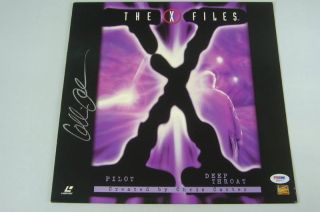 Gillian Anderson Signed x Files Laser Disc Cover PSA