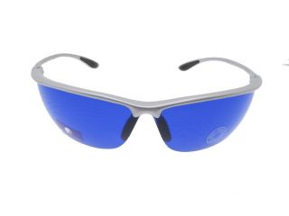 Mens Golf Sport Wrap Sunglasses with Special Blue Tint Golfing Lens