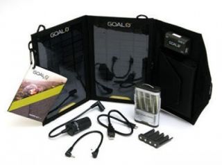 Goal Zero Guide 10 Nomad 7 USB Solar Charger Kit with 4 AA and 4 AAA