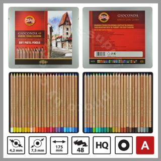 Koh I Noor Gioconda Soft Pastel Pencils 8829 48