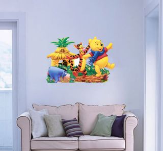  Pooh Eeyore Tiger Treehouse Giant 33 Wall Stickers Kids Decor