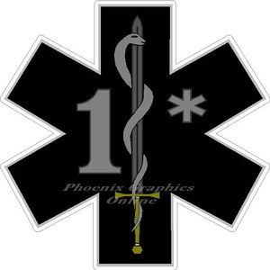 Tactical Medic 1* Star of Life Subdued EMS EMT Police Tactical